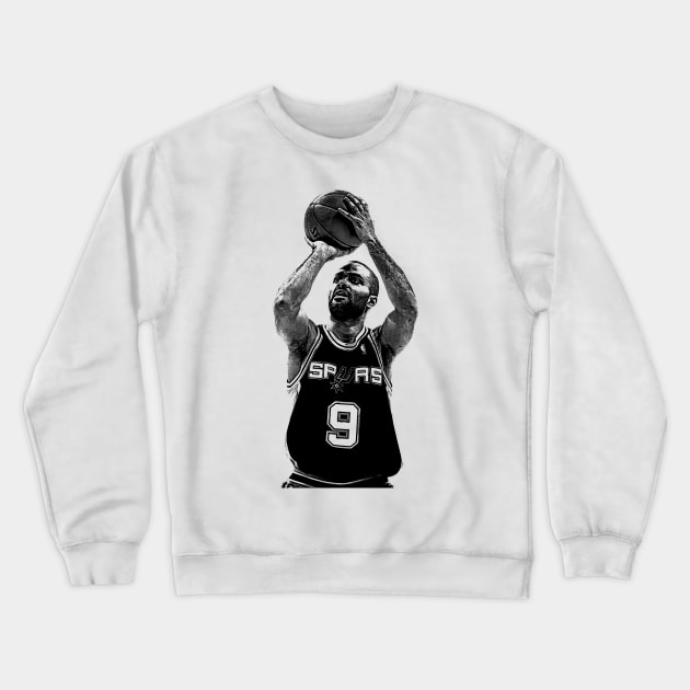 Tony Parker - Pencil Draw Crewneck Sweatshirt by Zluenhurf